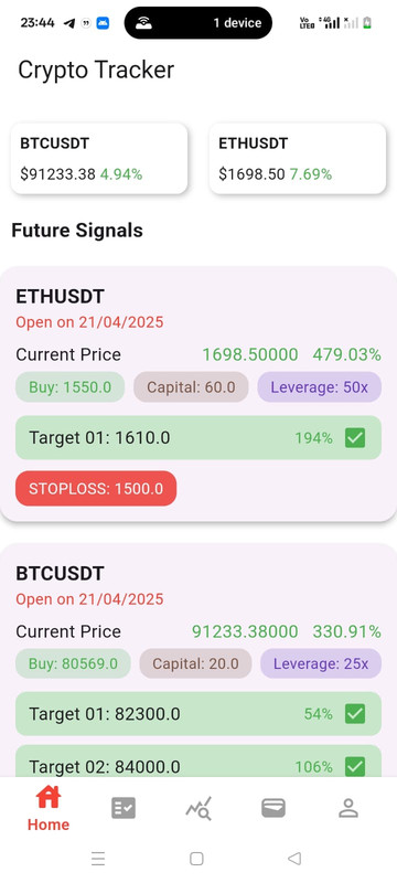Trade signal screenshot 1