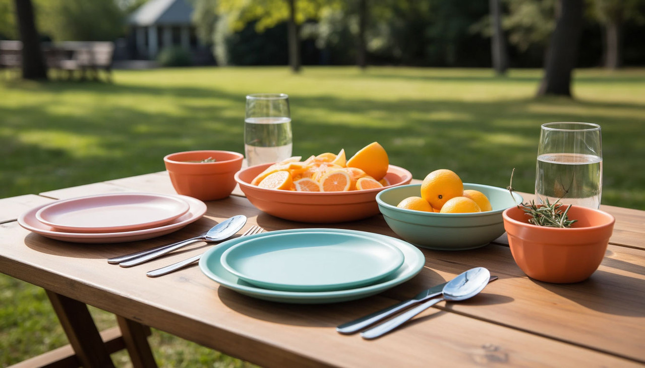 Многоразовая пластиковая посуда