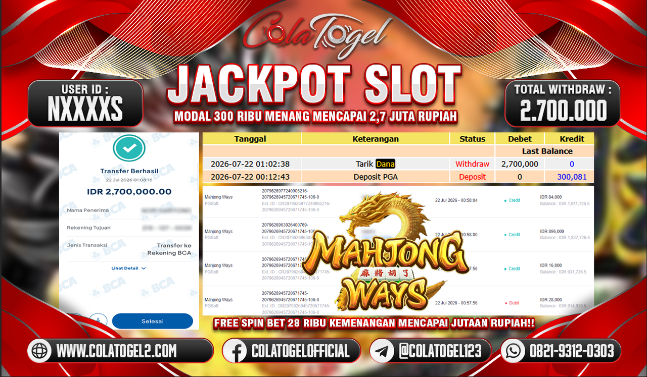 JACKPOT SLOT GACOR!!