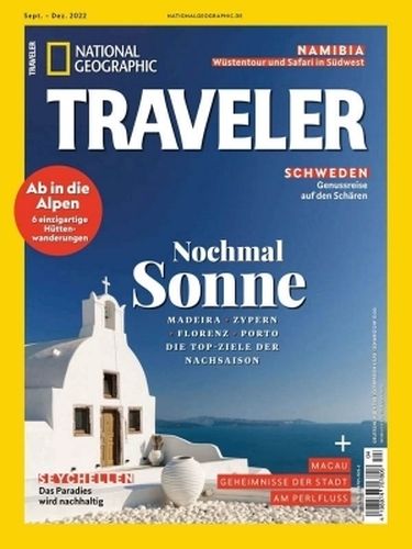 Cover: National Geographic Traveler Magazin No 04 September-Dezember 2022 Cover: National Geographic Traveler Magazin No 04 September-Dezember 2022