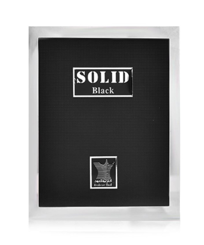 black solid arabian oud