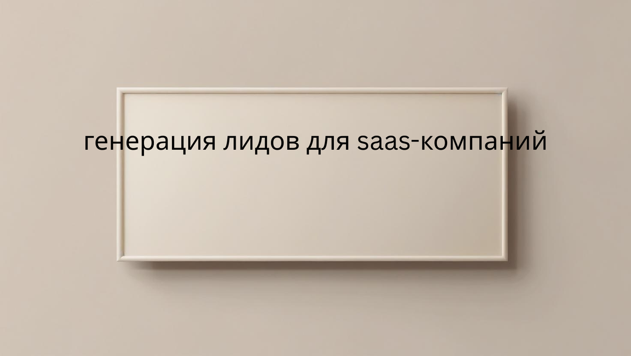 генерация лидов для saas-компаний
