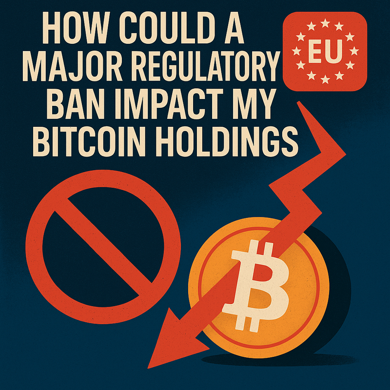 How could a major regulatory ban impact my Bitcoin holdings