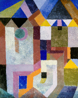 Abstract Geometric Poster Paul Klee Block Wall Art - 12X16/16X20