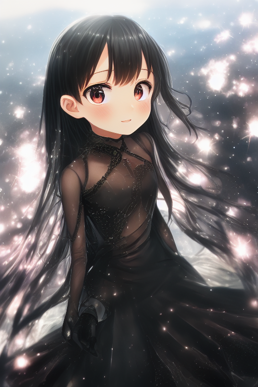 00551-2205884804-Shakugan_no_Shana, detailed ((see-through dress)) and  gloves, arm up, 7yo little g