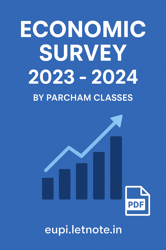 Economic Survey 2023 - 2024 By Parcham Classes | PDF