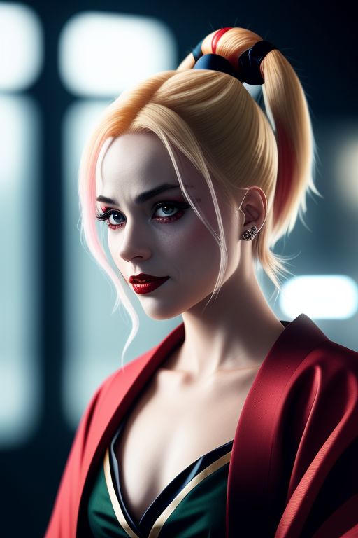 Harley-Quinn-wearing-a-kimono-17