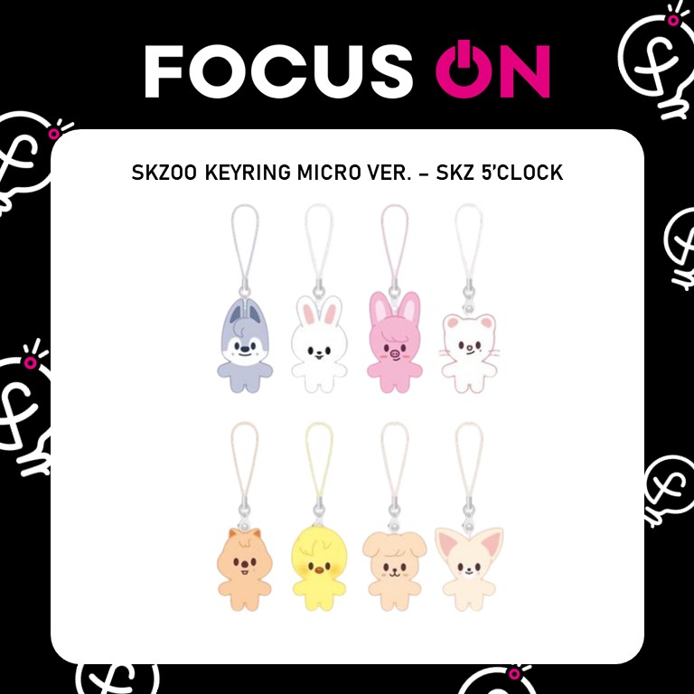 Stray Kids SKZ 5'CLOCK Official Merchandise - SKZOO Keyring