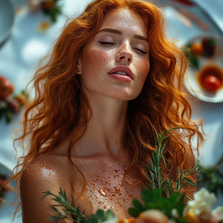 Garden wedding wom hot oeled Redhair 0 01