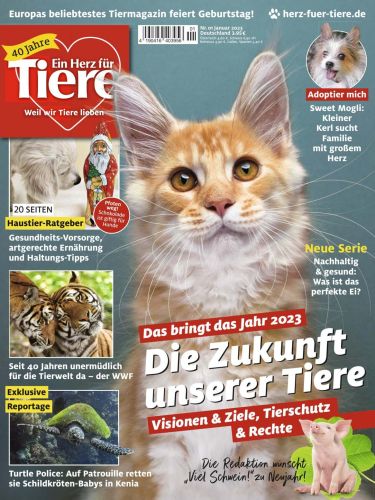Cover: Ein Herz für Tiere Magazin No 01 2023