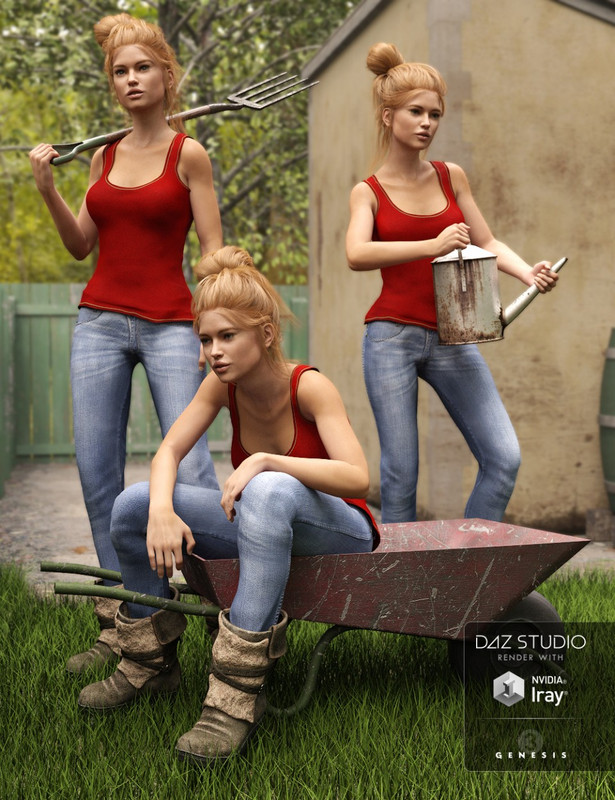 In The Garden Poses and add-ons (converted from G3F) for Genesis 8 Female