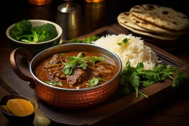 Mutton Kosha & Steamed Rice