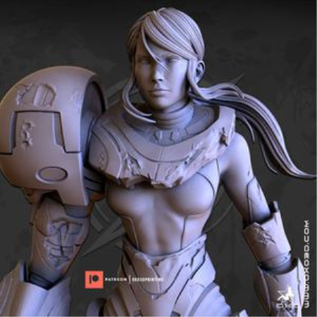 OXO3D – Metroid Dread Samus Aran – 3D Print Model
