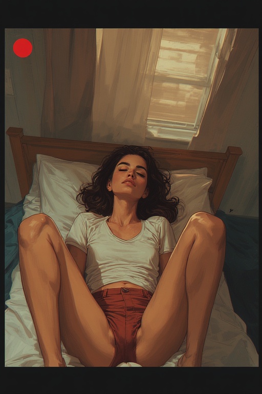 She-is-laying-down-on-a-bed-sp-13
