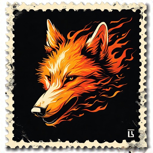 Postal-stamp-style-art-of-a-fl-19