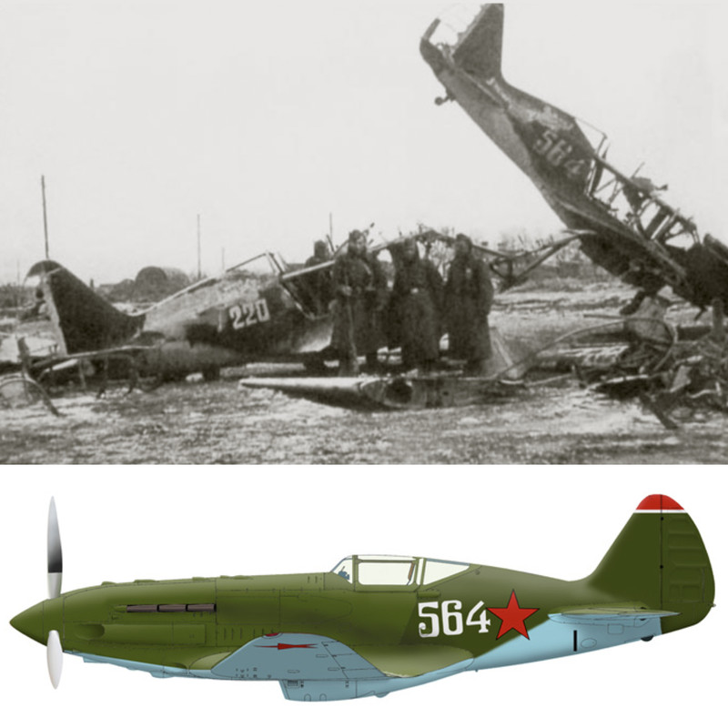 Mikoyan-Gurevich-MiG-1-unknown-unit-White-564-destroyed-early-Barbarossa-1941-0A