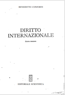 Benedetto Conforti – Diritto internazionale (1999)