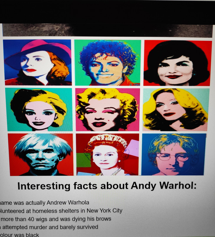 Andy Warhol Tribute Page