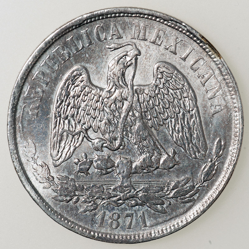 1 peso México 1871 (peso balanza). PAS5646