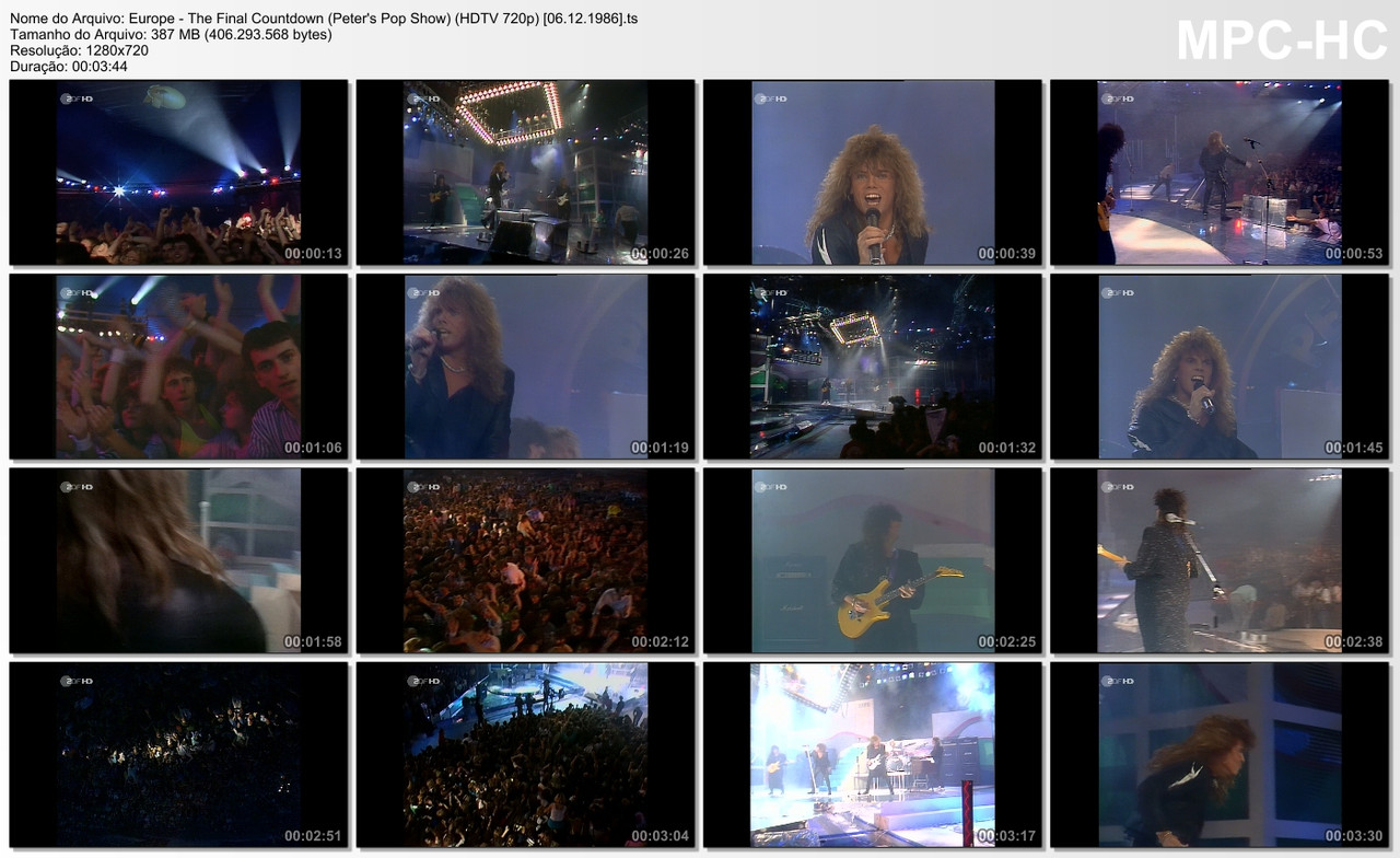 Europe - The Final Countdown (Peter's Pop Show) (HDTV 720p) [06.12.1986]