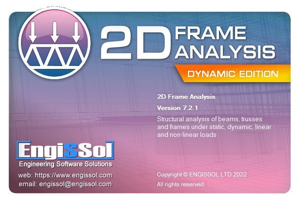 ENGISSOL 2D Frame Analysis Dynamic Edition 7.2.3