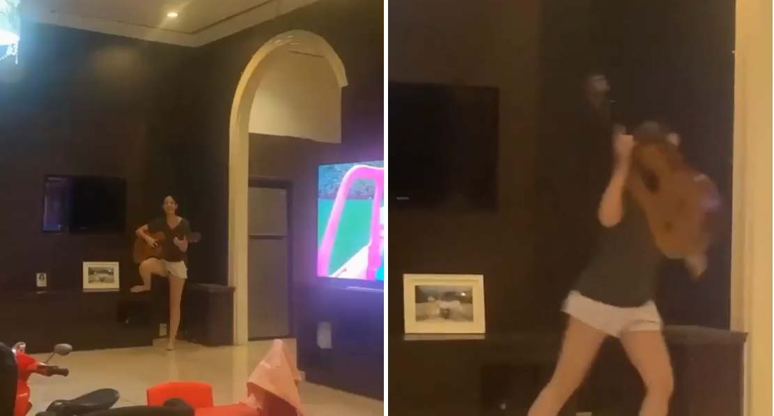 Nia Ramadhani main gitar