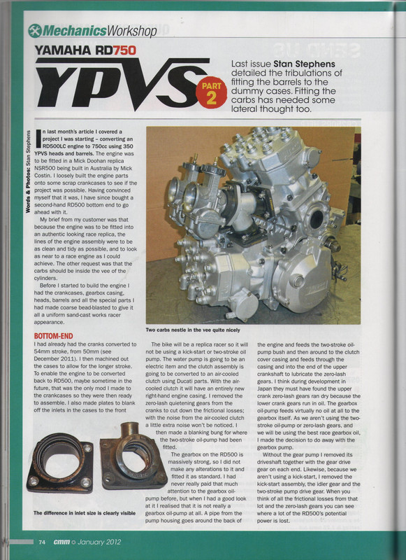 STAN STEPHENS RD750LC ENGINE 3