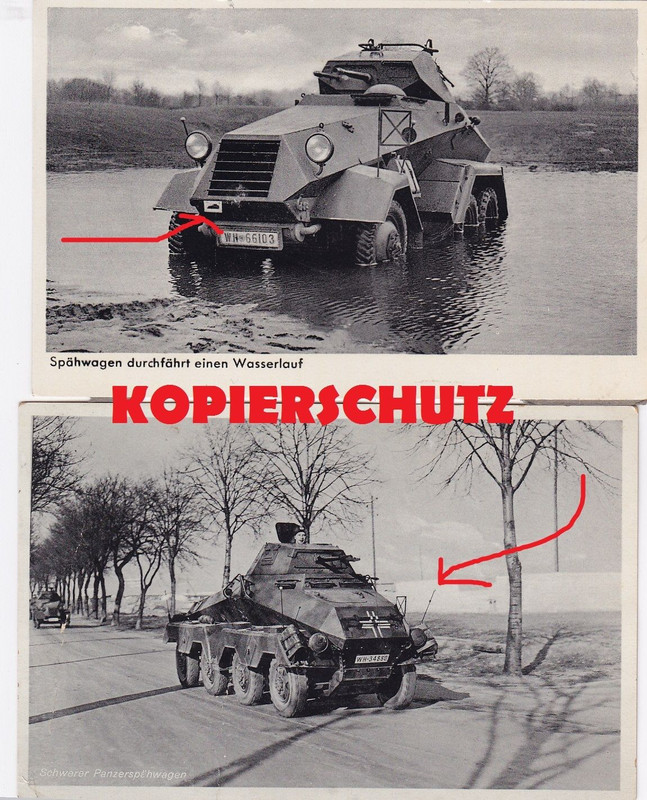 Sd.Kfz.231 6-Rad Panzerspähwagen Panzer Feldpost