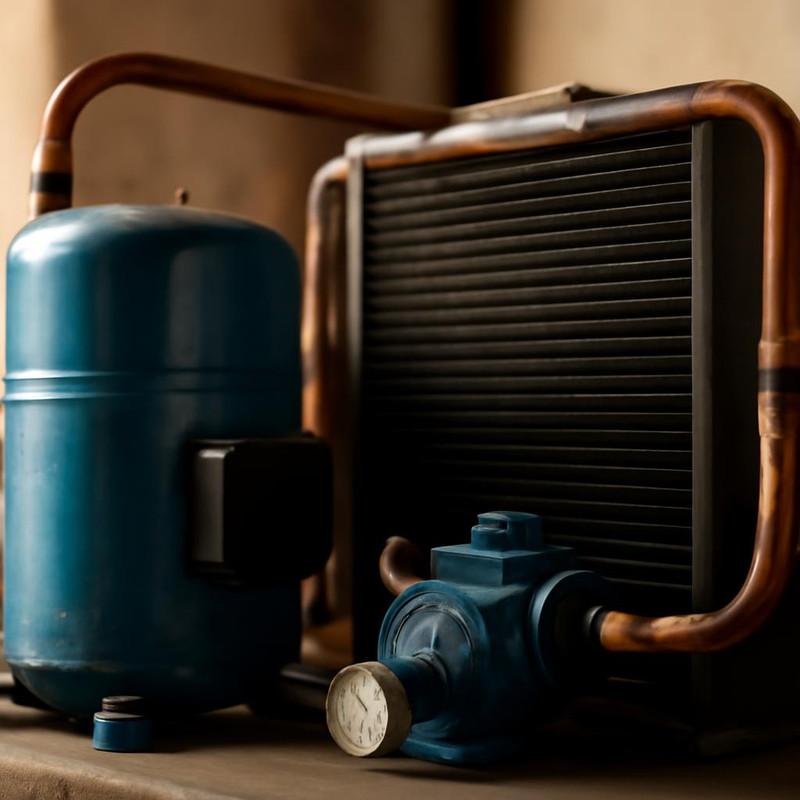 Компоненты чиллера для охлаждения воды