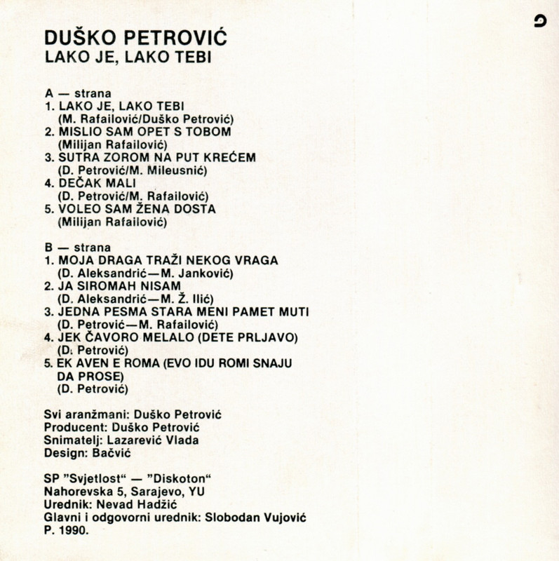 Dusko_Petrovic_-_1990_-_Lako_je_lako_tebi_-_kase (1)