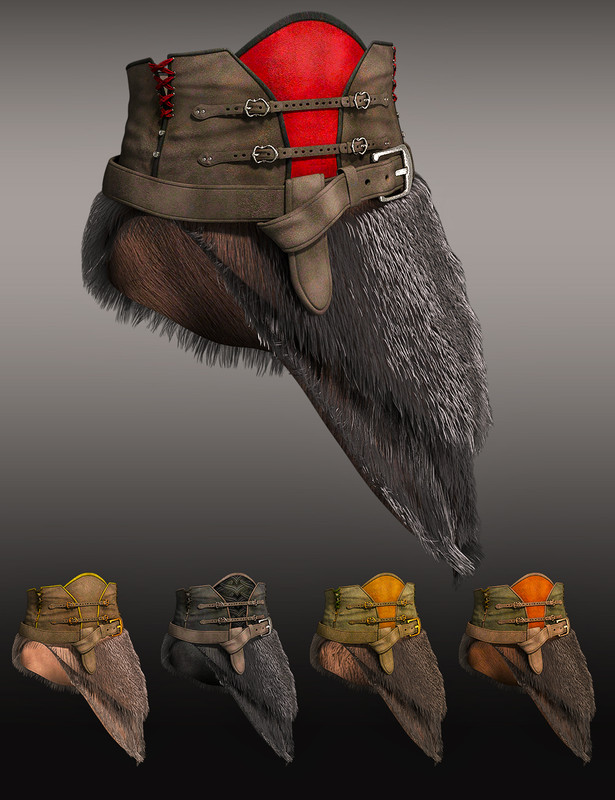 Iron Scale Armor Outfit dForce Belt for Genesis 8 and 8.1 Males Iron Scale Armor Outfit dForce Belt for Genesis 8 and 8.1 Males
