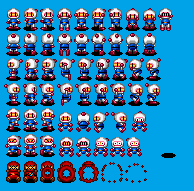 super bomberman 3 white bomberman remastered sprites sheet