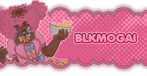 art by phighta on twt. text says: blkmogai