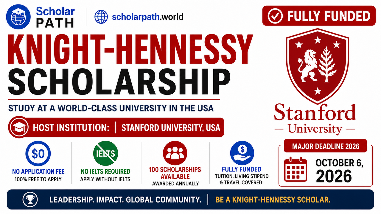 Knight-Hennessy Scholarship 2027: Fully Funded to Stanford University