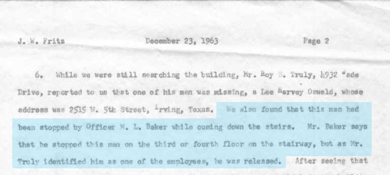 oswald - Police Say Warren Inquiry Bars Oswald Data Release Fritz-Ltr-Curry-12-23-63