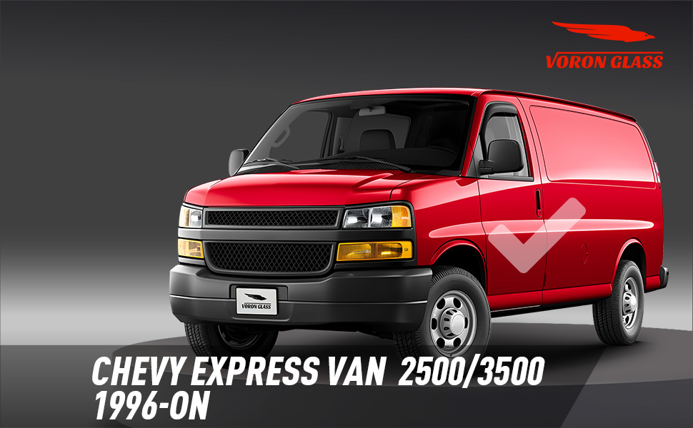For 1996-2025 Chevy Express Van 2500/3500 Sun Rain Visors