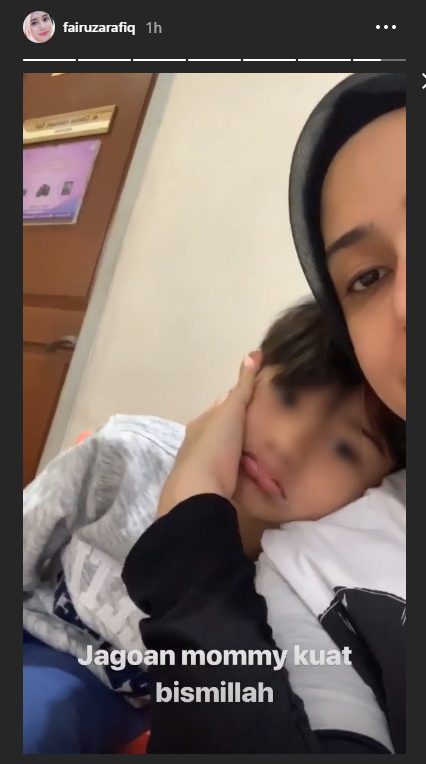 Instagram story Fairuz A Rafiq