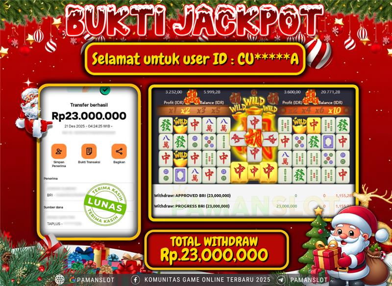 PAMANSLOT JACKPOT Game mahjong ways Rp.23,000,000- LUNAS
