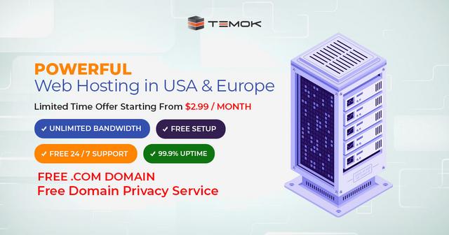Wts Temok Free Com Domain With All Shared Hosting Plans Usa Images, Photos, Reviews