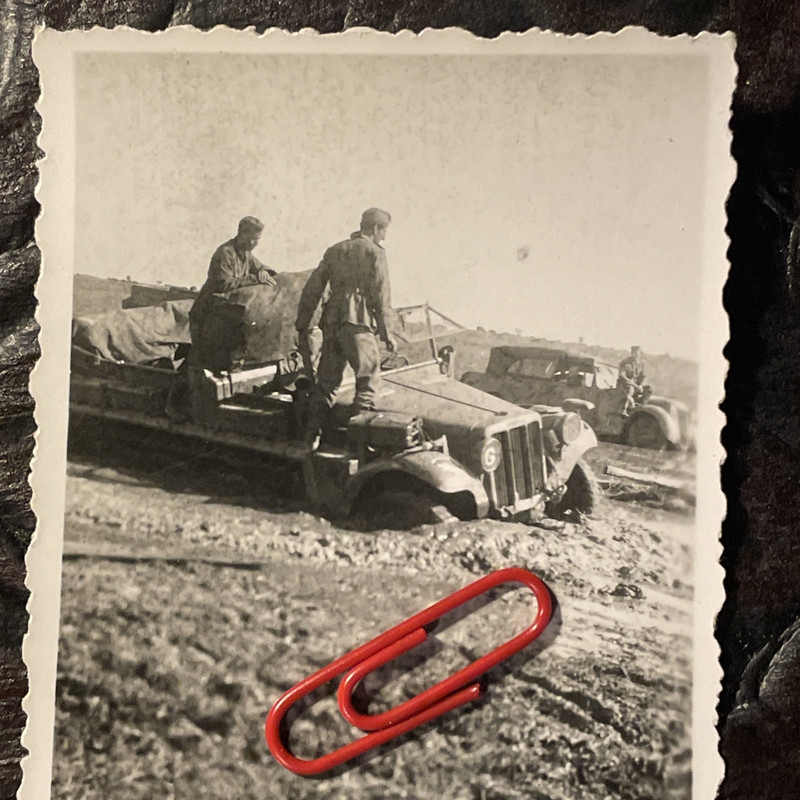 Halbkettenfahrzeug Halbkette Fahrzeug Technik Panzer 9x6 Original Foto 2.WK