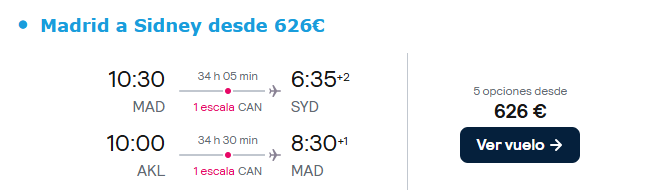 ¡¡AUSTRALIA!! Vuelo (ida y vuelta) desde SOLO 626€ (1)