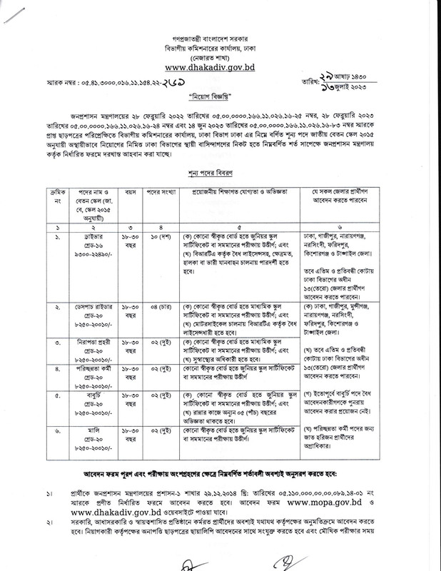 Divisional-Commissioner-Office-Dhaka-Job-Circular-2023-PDF-1