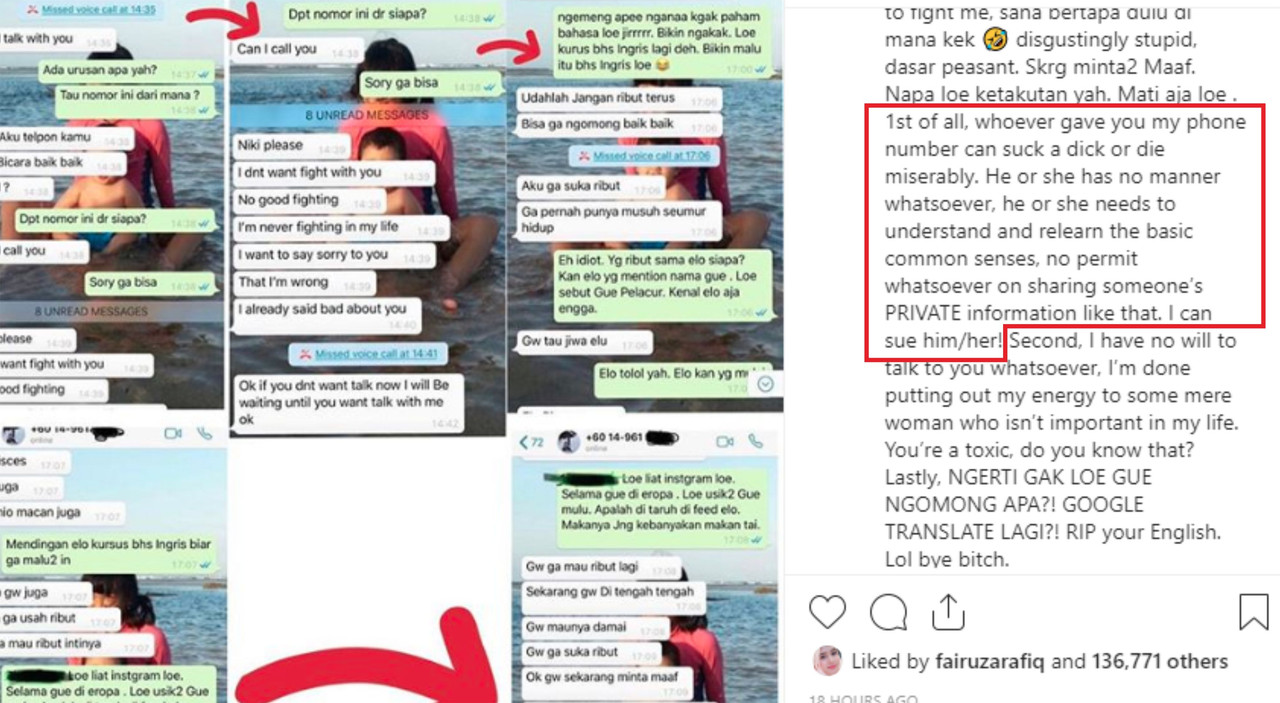 Ancaman Nikita Mirzani untuk oran yang memberikan nomor teleponnya kepada Poppy Kelly tanpa izin