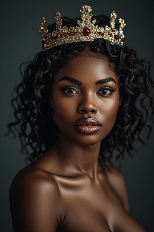 Naked-ebony-Queen-crown-soft-f-(32)