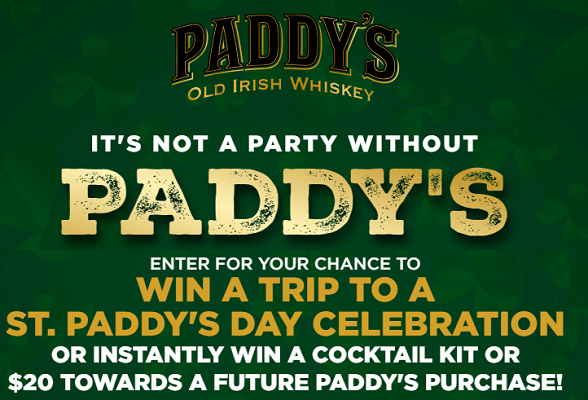 Unlock Luck: Paddy’s St. Paddy’s Instant Win Game and Sweepstakes with 101 Winners!