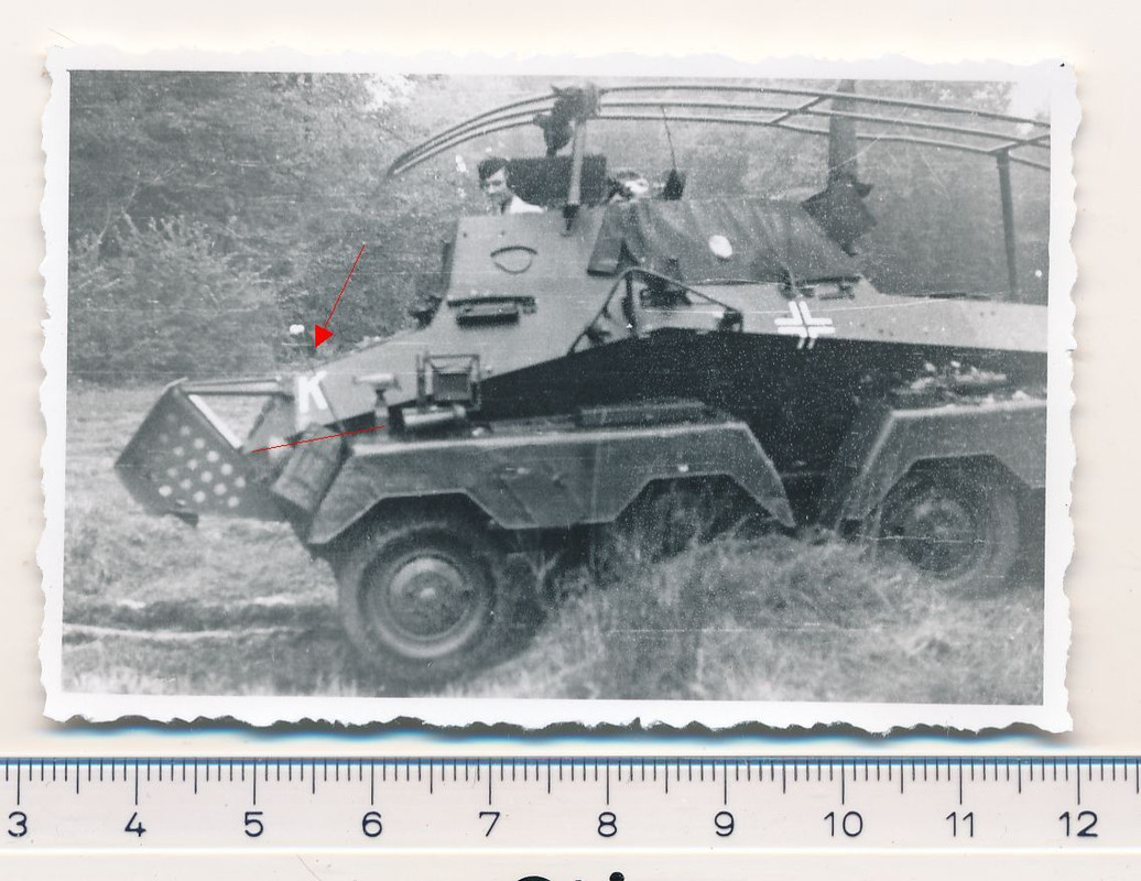 FOTOS 2.WK Aufklärungspanzer mit Kennung K