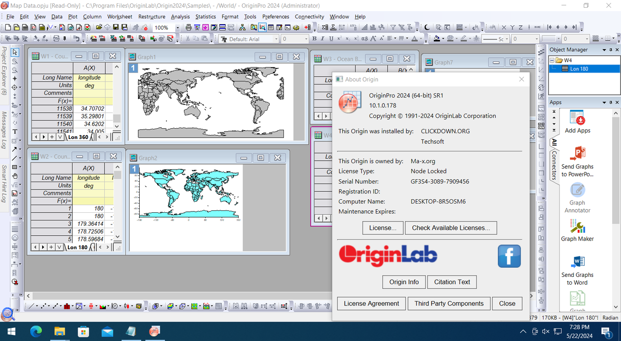 Working with Origin Pro 2024 v10.1.0.178 (SR1) win64 full activated