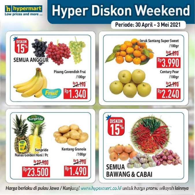 Katalog Promo Hypermart 30 April - 3 Mei 2021 
