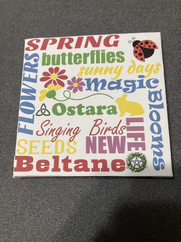 handmade spring canvas