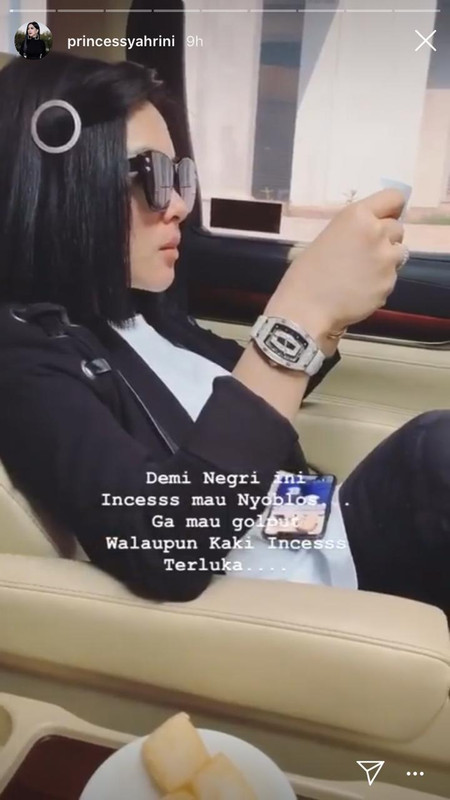 Unggahan Instagram Story Syahrini